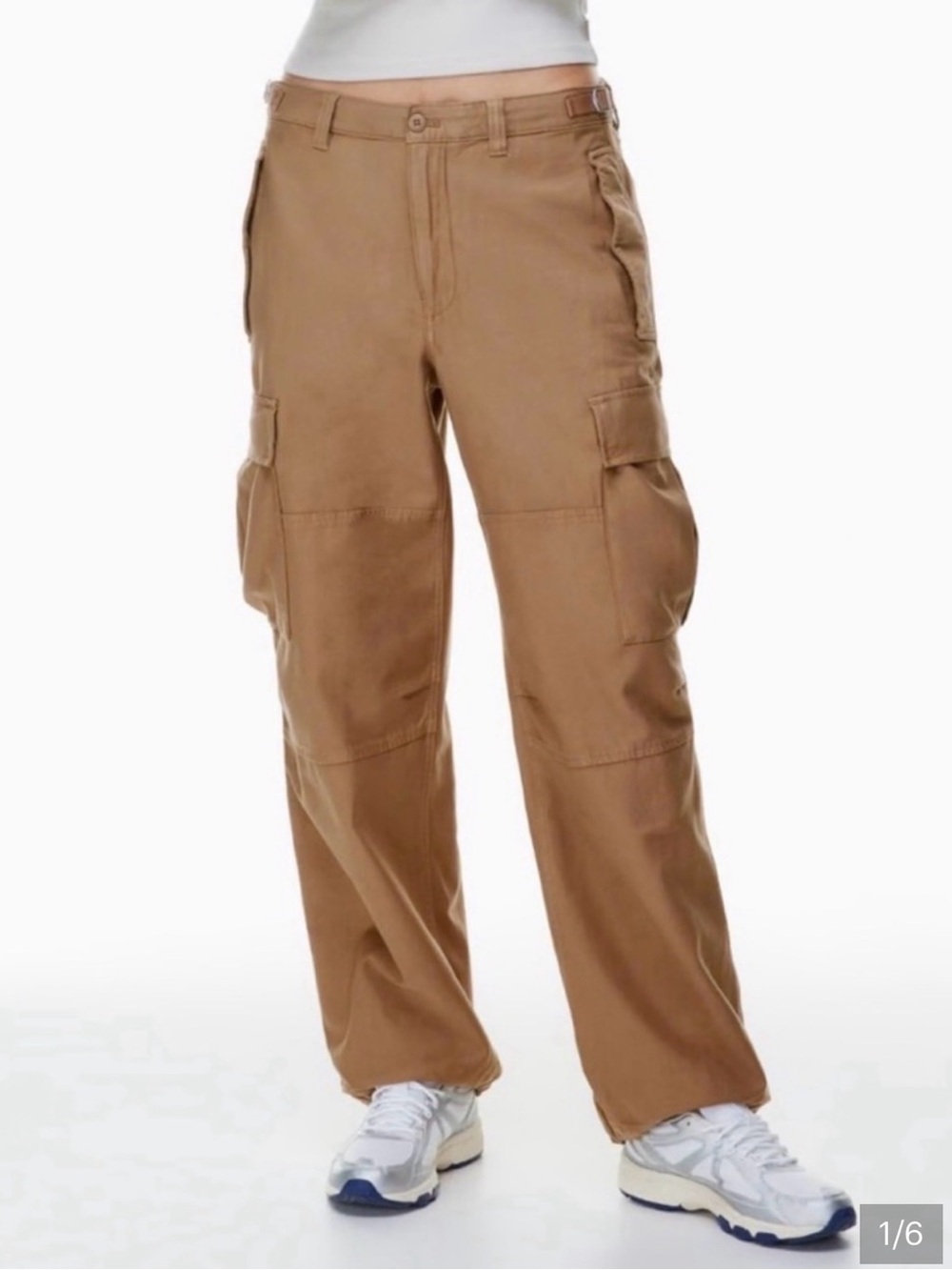 TNA Tan Cargo Pants with Utility Pockets